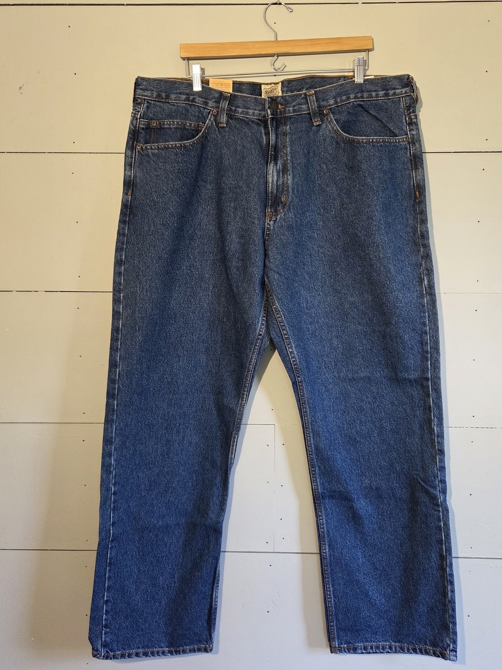 C.E. Schmidt Workwear Men's Relaxed Fit Dark Wash Straight Leg 5-Pocket Jeans